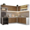 Ver imagem 3 de Armário de Cozinha Completa de Canto 469cm Branco/Rustic Glamy Madesa 01