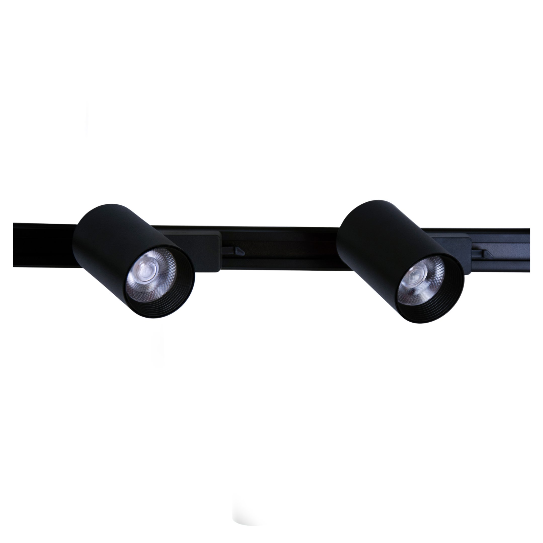 Kit 9 Spot Led Poptem para Trilho Eletrificado Preto 7w 3000k Bivolt - 3