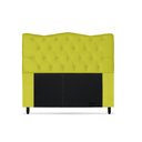 Ver imagem 1 de Cabeceira Dunas Solteiro 100cm com Strass Suede: Amarelo