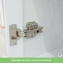 Ver imagem 6 de Cozinha Compacta 05 Peças C/ Aéreo 3 Portas Com Vidro Branco
