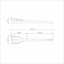 Ver imagem 4 de Pegador de Massa Tramontina Live em Silicone Cinza com Cabo de Madeira Tramontina