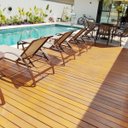 Ver imagem 5 de Kit 2 Cadeiras Espreguiçadeiras Piscina Jardim Aluminio Tela