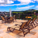 Ver imagem 6 de Kit 2 Cadeiras Espreguiçadeiras Piscina Jardim Aluminio Tela