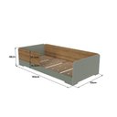 Ver imagem 3 de Cama Infantil Montessoriana Solteiro Mark em MDF Verde/Verti/Louro Freijó Grann