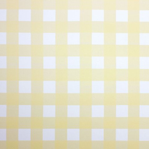 Papel de Parede Xadrez Vichy Amarelo + Cola Inclusa