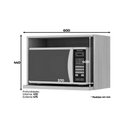 Ver imagem 3 de Módulo Cozinha Henn Americana Suporte Nicho P/microondas Connect 60x44cm Duna-henn