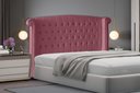 Ver imagem 2 de Cabeceira de Cama Box Toquio King 195 Cm Suede Rosa Bebê Ec Móveis