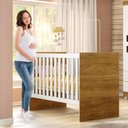 Ver imagem 5 de Berço 100% Mdf Life Tigus Baby - Branco/madeirado Ypê
