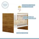 Ver imagem 4 de Berço 100% Mdf Life Tigus Baby - Branco/madeirado Ypê