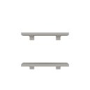 Ver imagem 2 de Kit 2 Prateleiras 30cm com Suporte Organização Livros Decoração Elan Cinza