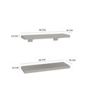 Ver imagem 5 de Kit de Prateleiras Elan 300x100x15 com Suporte Organização Decoração