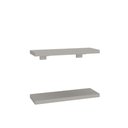 Ver imagem 3 de Kit 2 Prateleiras 30cm com Suporte Organização Livros Decoração Elan Cinza