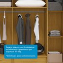 Ver imagem 6 de Guarda-roupa Casal Jamile 6 Portas 4 Gavetas 100% Mdf Cinamomo/off White - Acp Móveis