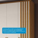 Ver imagem 5 de Guarda-roupa Casal Jamile 6 Portas 4 Gavetas 100% Mdf Cinamomo/off White - Acp Móveis