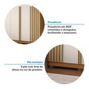 Ver mais imagens de Guarda-roupa Casal Jamile 6 Portas 4 Gavetas 100% Mdf Cinamomo/off White - Acp Móveis