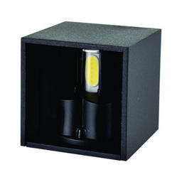 Arandela Mini Led 2w 3000k Facho Ajustável Preta - Áreas Internas - 1