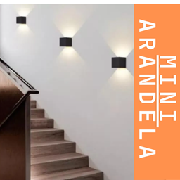 Arandela Mini Led 2w 3000k Facho Ajustável Preta - Áreas Internas - 4