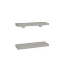 Ver imagem 3 de Kit 2 Prateleiras 30cm com Suporte Organização Livros Decoração Elan Cinza