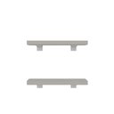 Ver imagem 2 de Kit 2 Prateleiras 30cm com Suporte Organização Livros Decoração Elan Cinza