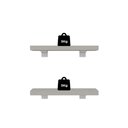 Ver imagem 5 de Kit de Prateleiras Elan 300x100x25 com Suporte Organização Decoração