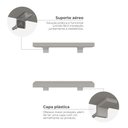 Ver imagem 6 de Kit de Prateleiras Elan 300x100x25 com Suporte Organização Decoração