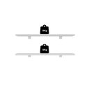 Ver imagem 5 de Kit 2 Prateleiras 60cm com Suporte Organização Livros Decoração Elan Branco