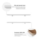Ver imagem 6 de Kit 2 Prateleiras 60cm com Suporte Organização Livros Decoração Elan Branco