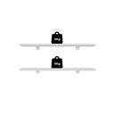 Ver imagem 5 de Kit de Prateleiras Elan 600x150x15 com Suporte Organização Decoração