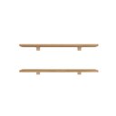 Ver imagem 2 de Kit de Prateleiras Elan 600x150x15 com Suporte Organização Decoração