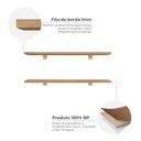 Ver imagem 6 de Kit de Prateleiras Elan 600x150x15 com Suporte Organização Decoração