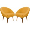 Ver imagem 1 de Kit 2 Poltronas Decorativa para Sala Recepção Manicure Consultório Stella Suede