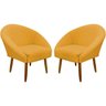 Kit 2 Poltronas Decorativa para Sala Recepção Manicure Consultório Stella Suede - 1
