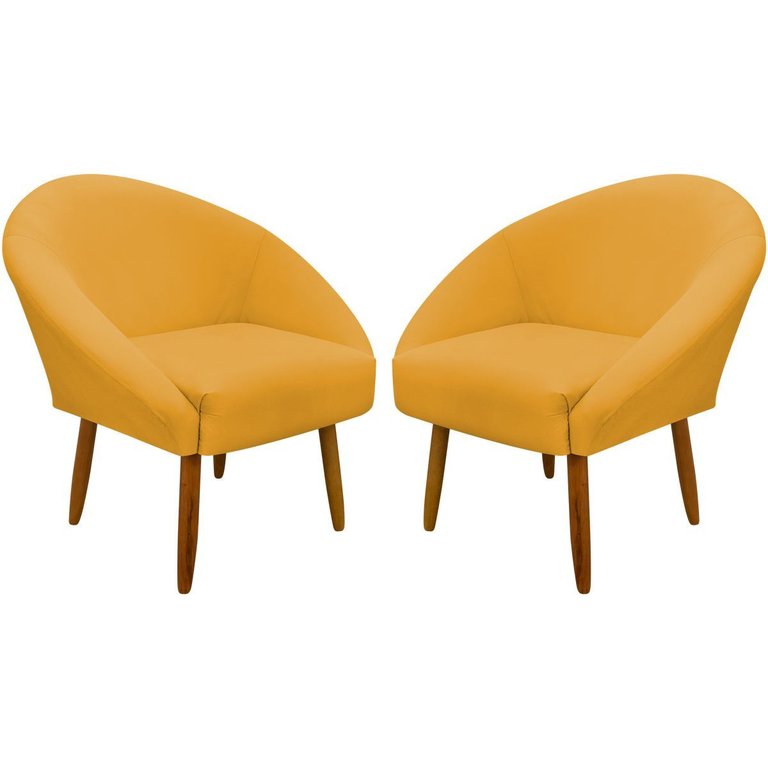 Kit 2 Poltronas Decorativa para Sala Recepção Manicure Consultório Stella Suede Kit 2 Poltronas Decorativa para Sala Recepção Manicure Consultório Stella Suede