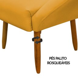 Kit 2 Poltronas Decorativa para Sala Recepção Manicure Consultório Stella Suede - 9