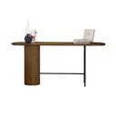 Ver imagem 2 de Aparador Ipê em Madeira Maciça Castanho Metal Preto