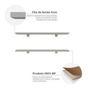 Ver imagem 6 de Kit 2 Prateleiras 60cm com Suporte Organização Livros Decoração Elan Cinza