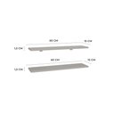 Ver imagem 4 de Kit de Prateleiras Elan 600x150x15 com Suporte Organização Decoração