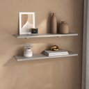 Ver imagem 1 de Kit de Prateleiras Elan 600x150x15 com Suporte Organização Decoração