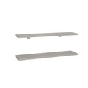 Ver imagem 3 de Kit 2 Prateleiras 60cm com Suporte Organização Livros Decoração Elan Cinza
