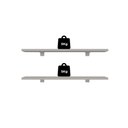 Ver imagem 5 de Kit de Prateleiras Elan 600x150x15 com Suporte Organização Decoração