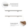 Kit de Prateleiras Elan 600x150x15 com Suporte Organização Decoração - 6