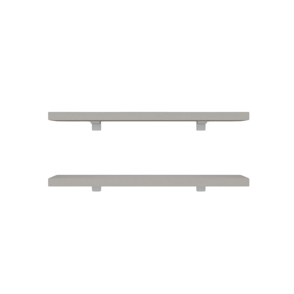 Kit de Prateleiras Elan 600x150x25 com Suporte Organização Decoração - 2