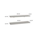 Ver imagem 4 de Kit de Prateleiras Elan 600x150x25 com Suporte Organização Decoração