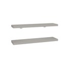 Ver imagem 3 de Kit 2 Prateleiras 60cm com Suporte Organização Livros Decoração Elan Cinza