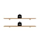 Ver imagem 5 de Kit de Prateleiras Elan 800x150x15 com Suporte Organização Decoração