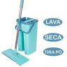 Flat Mop com Balde Rodo Lava e Seca Limpeza Casa com Refil - 10