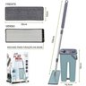 Flat Mop com Balde Rodo Lava e Seca Limpeza Casa com Refil - 4