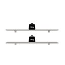 Ver imagem 5 de Kit de Prateleiras Elan 800x150x15 com Suporte Organização Decoração