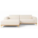 Ver imagem 1 de Sofá com Chaise Lado Esquerdo 230cm Cocie Linho Off White - Sallar Home