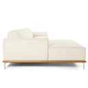 Ver imagem 4 de Sofá com Chaise Lado Esquerdo 230cm Cocie Linho Off White - Sallar Home
